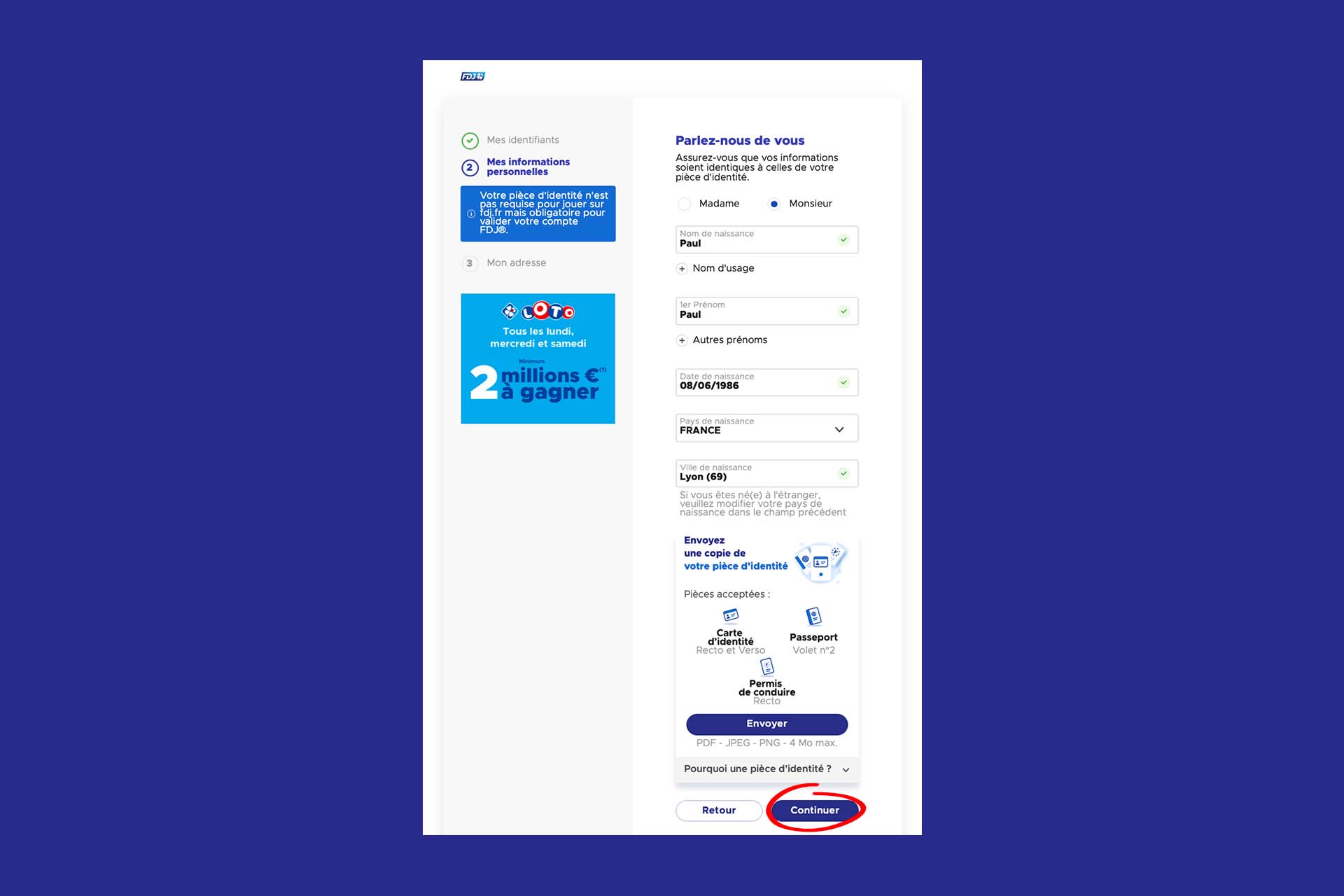 Comment créer son compte sur fdj.fr ? | FDJ®